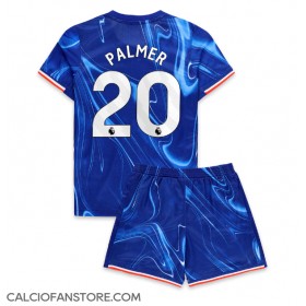 Maglia Calcio Chelsea Cole Palmer #20 Prima Divisa Bambino 2024-25 Manica Corta (+ pantaloncini)